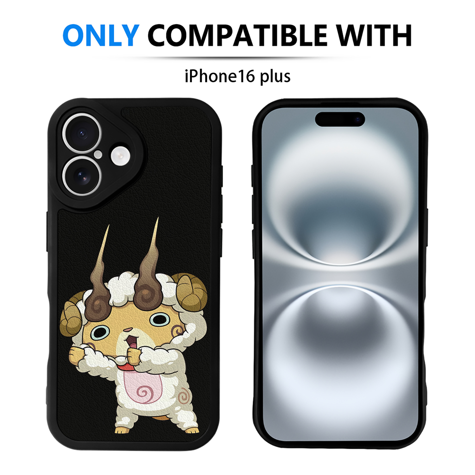（画像用） 妖怪ウォッチ Yo-kai Watch 【iPhone 16シリーズ対応】シリコンスマホケース（レザー調） 材質：シリコン